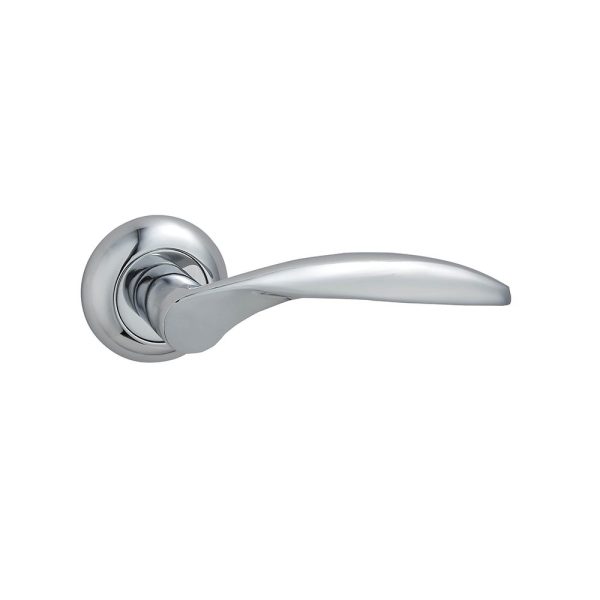Slim Profile Aluminium Rosette Door Handle - Space-Saving Design