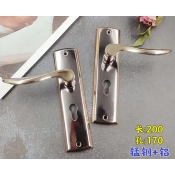 6-4-NTLM,Chinese Size Lock ,Plate Lock Set,Gold/Black Nickel,Aluminium,,Chinese Door Lock,Lock Set With 50mm Mortise Lock Body 70mm Chinese Cylinder 3 Computer Keys70mm*29mm,70mm*29mm,6-4-NTLM
