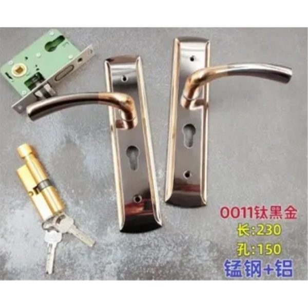 6-6-NTLM,Chinese Size Lock ,Plate Lock Set,Gold/Black Nickel,Aluminium,,Chinese Door Lock,Lock Set With 50mm Mortise Lock Body 70mm Chinese Cylinder 3 Computer Keys70mm*29mm,70mm*29mm,6-6-NTLM