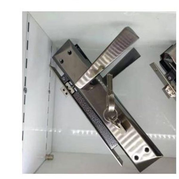 Lead-Free Aluminium Door Handle Lock Set - Steel Base Non-Toxic