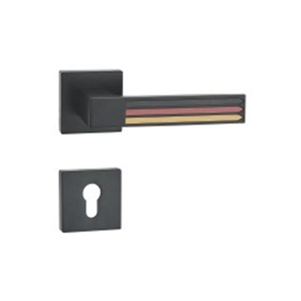 Sunset Gold Zinc Alloy Door Handle - Warm Zamak Rosette - Image 5