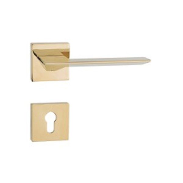 Zinc Alloy Zamak Door Handle With Rosette Design - Image 5