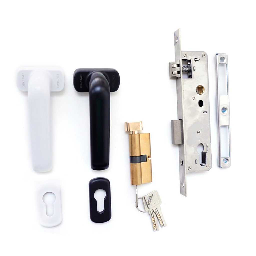 European Mortise Lock Body PVC UPVC Door Handle Lock For Aluminium ...