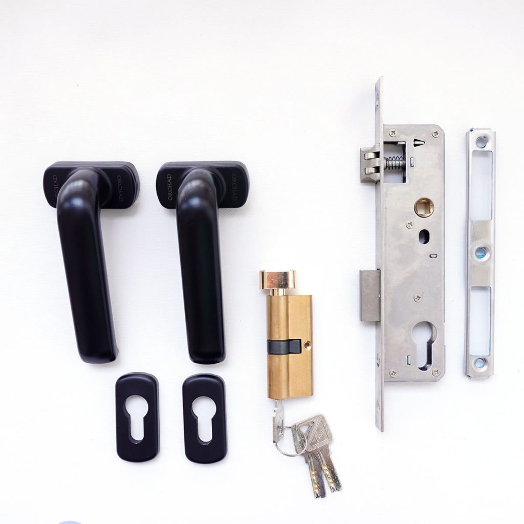 European Mortise Lock Body PVC UPVC Door Handle Lock For Aluminium ...