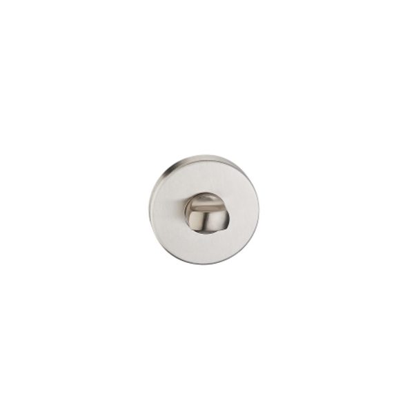 Stainless Steel Round Rosette Bathroom Sign BK - Image 2