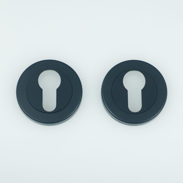 Zinc Cylinder Escutcheon 
Black，
6 Holes