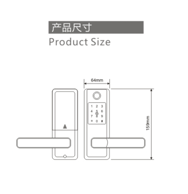 ZX8021 Smart Deadbolt Lock
 (Black)
Zinc Alloy 
Unlocking Methods: APP + Fingerprint + Password + 2 Cards + 2 Keys
Suitable for door thickness of 35-55mm - Image 2