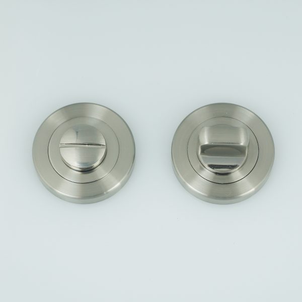 Zinc WC Knob Escutcheon 
Satin Nickel,
6 Holes