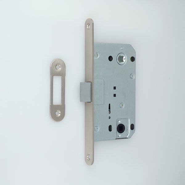 XB 9650PVC(410AGB) MIDDLE LATCH Bathroom Lock Body,
Satin Nickel