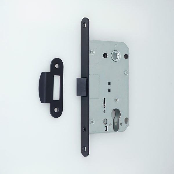 XB 8550PVC(410AGB) MIDDLE LATCH Cylinder hole Lock Body,
Black
