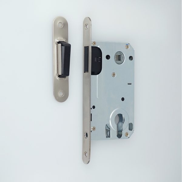 ZWF 8550 UPPER LATCH Cylinder hole Magnet Lock body,
SATIN STAINLESS STEEL PLATE+SATIN NICKEL striker