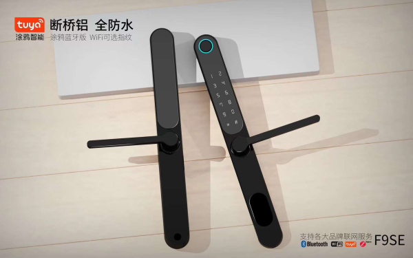 F9SE   Aluminum Smart Lock
 Black
Aluminum Alloy
Unlocking Methods: TUYA APP + Fingerprint + Password + 2 Cards + 2 Keys
Suitable for door thickness of 30-45mm