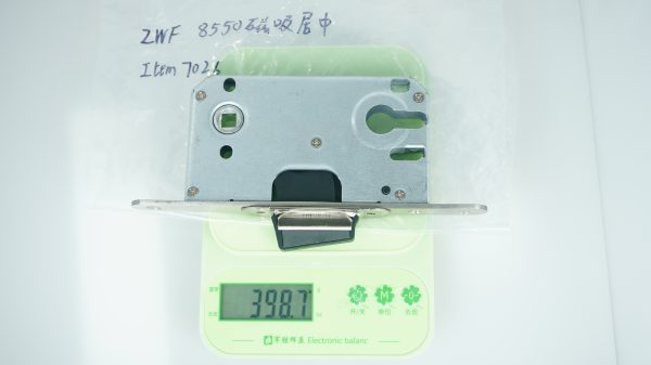 ZWF 8550 MIDDLE LATCH Cylinder hole Magnet Lock body,
SATIN STAINLESS STEEL PLATE+SATIN NICKEL striker - Image 3