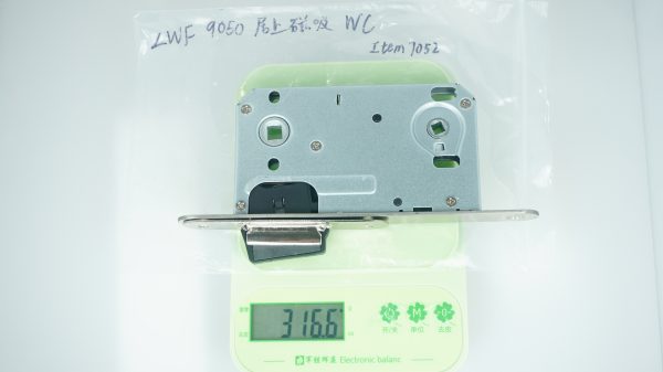 ZWF 9050 UPPER LATCH Bathroom Magnet Lock body,
SATIN STAINLESS STEEL PLATE + SATIN NICKEL STRIKER - Image 3