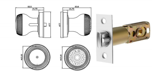Q6 Smart Ball Lock TUYA Bluetooth
Black
zinc alloy material
Unlocking Methods: APP + Fingerprint + Password + 2 Keys - Image 2